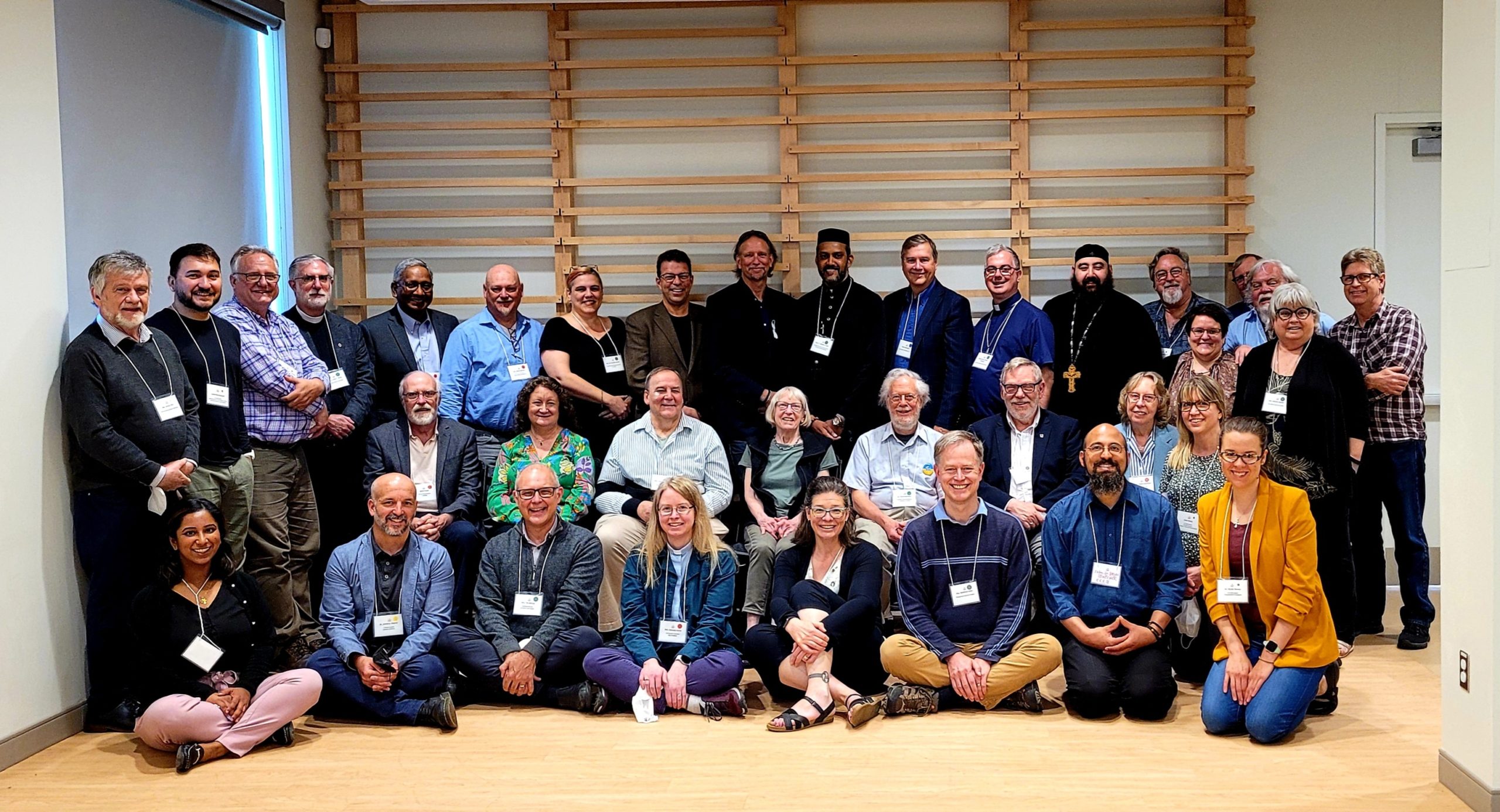 Attendees of the May 2022 Governing Board meeting (May 20, 2022). (Photo credit: The Canadian Council of Churches | Emma Ceruti)
